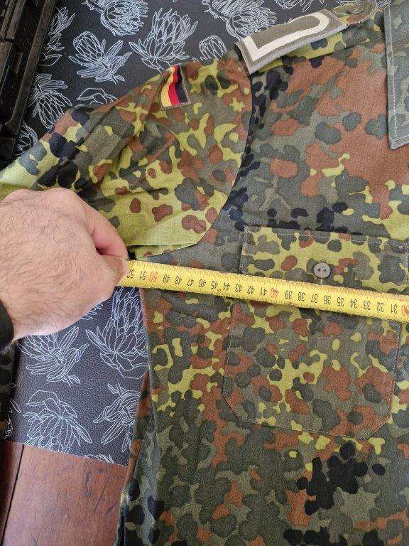 German Flecktarn Camo Jacket. 51 Cm Armpit to Armpit.