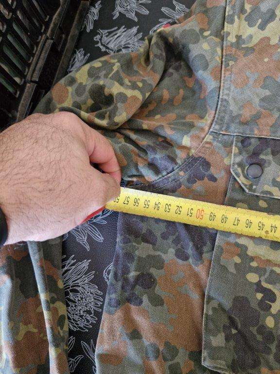 German Flecktarn Camo Jacket. 57 Cm Armpit to Armpit.