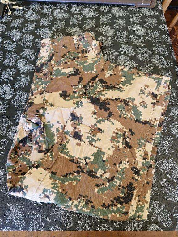Jordanian KA2 Digital Camo Trousers. 42 Cm across waist.