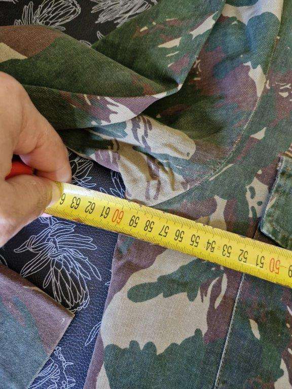 Zimbabwe Defence Force Camo shirt 1980-1990's. 60 Cm Armpit to Armpit.