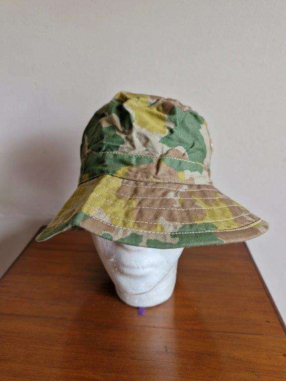 South African Hunter Group camo Bush Hat made by Normoyle Durban. Size 55 Cm