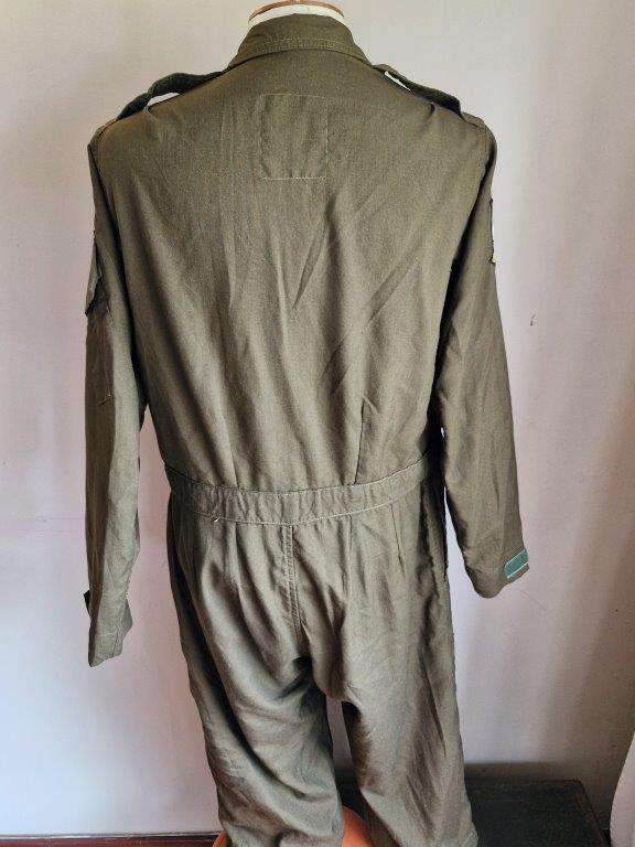 19 Squadron SAAF Flight suit with 19 Squadron patch. 54 Cm Armpit to Armpit. Good used condition.