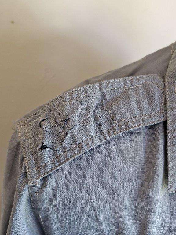SAAF Lightweight Flight Suit MK7. 52 Cm Armpit to Armpit. Main zip stripped and stitching issues.