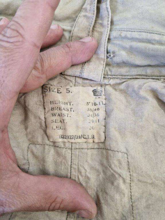 WWII Battle of Britain period "Sidcot" Flight Suit. Arm zip stripped, has some damage. 1939