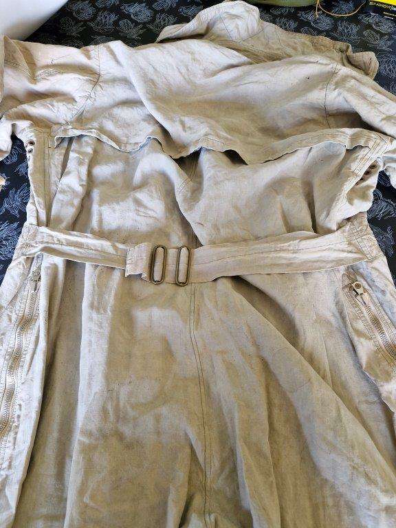 WWII Battle of Britain period "Sidcot" Flight Suit. Arm zip stripped, has some damage. 1939