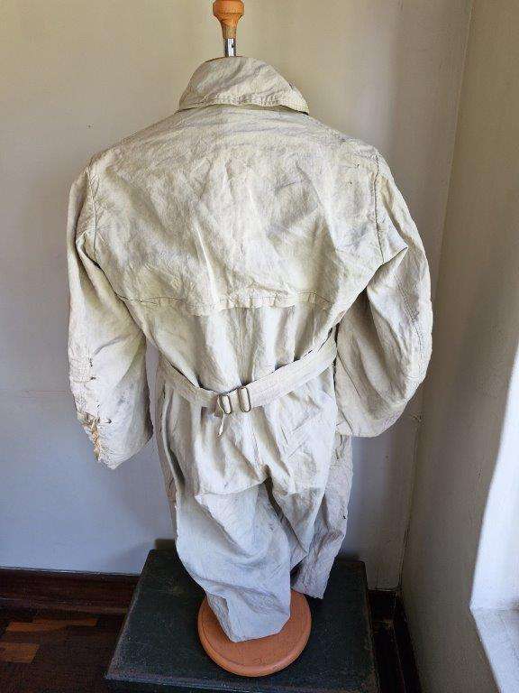 WWII Battle of Britain period "Sidcot" Flight Suit. Arm zip stripped, has some damage. 1939