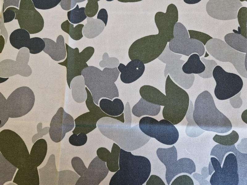 Australian Navy Marines Pattern Camo material. 85 Cm x 155 Cm