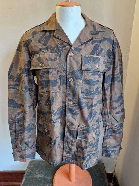 South African Railway Police Camo Jacket. No makers label. 55Cm Armpit to Armpit