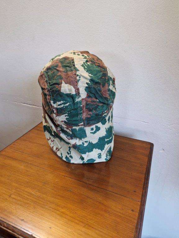 SAP 1st Pattern Camo cap with neck flap. Made by Normoyle Durban . 57 Cm
