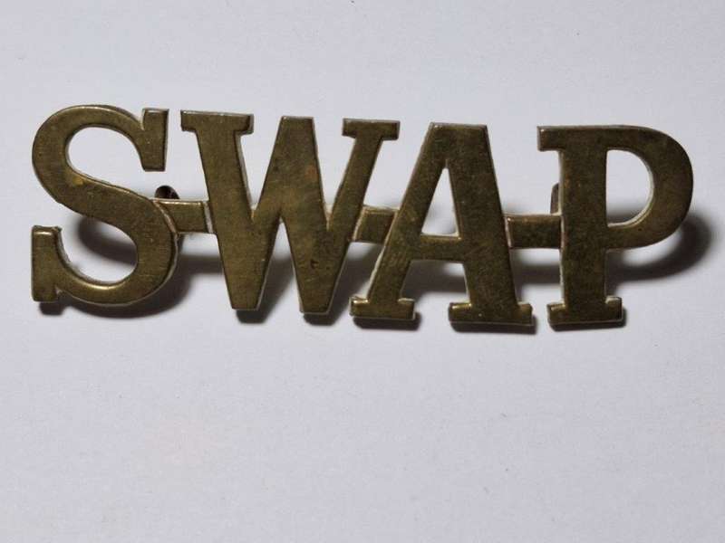 Large South West African Police Shoulder Title.
