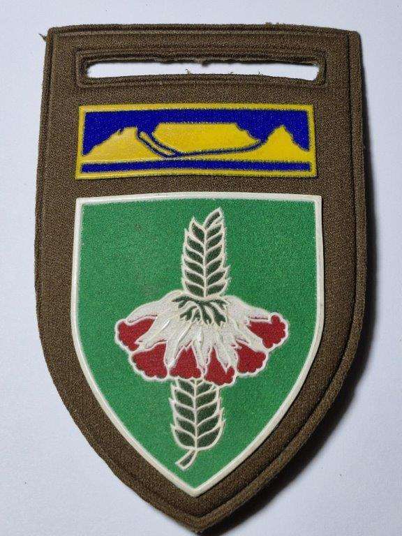 South Africa Caledon/Overberg Commando tupperware shoulder flash.