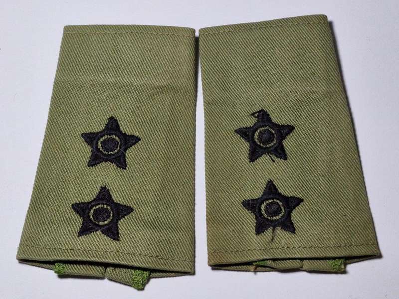 Rhodesian Guard Force Junior Commandant II Rank Epaulettes