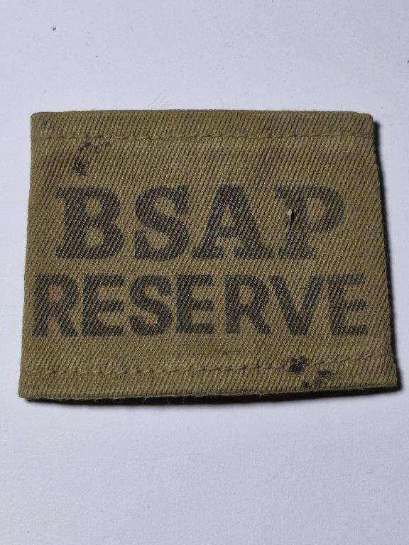 Rhodesian BSAP Reserve slip on