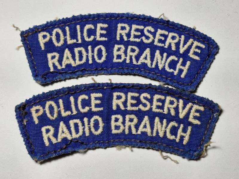Rhodesian BSAP Police Reserve Radio Branch shoulder titles