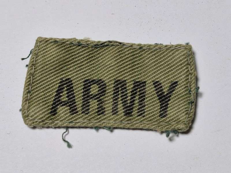 Rhodesian Army Cloth title.