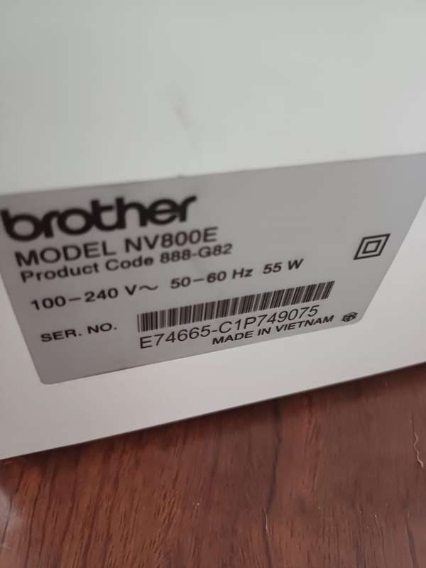 Brother Innov-is NV800E embroidery machine