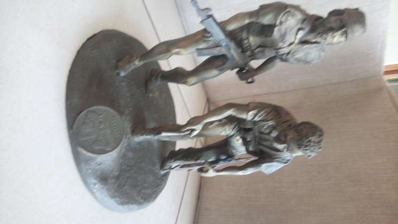 Koevoet resin statue