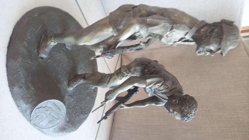 Koevoet resin statue
