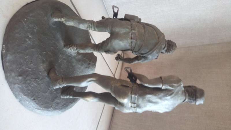 Koevoet resin statue