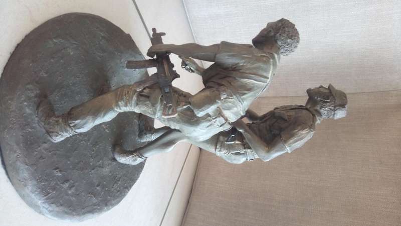 Koevoet resin statue