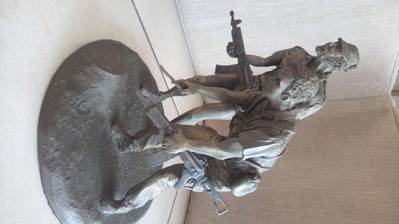 Koevoet resin statue