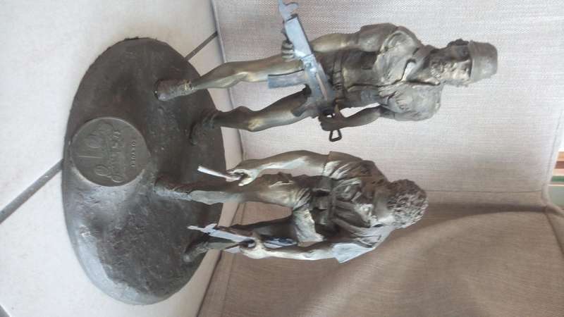 Koevoet resin statue