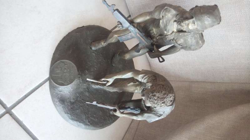 Koevoet resin statue