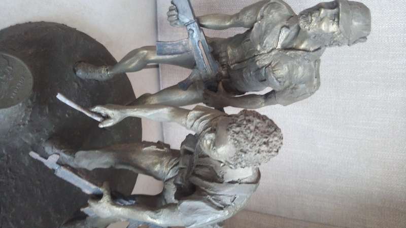 Koevoet resin statue