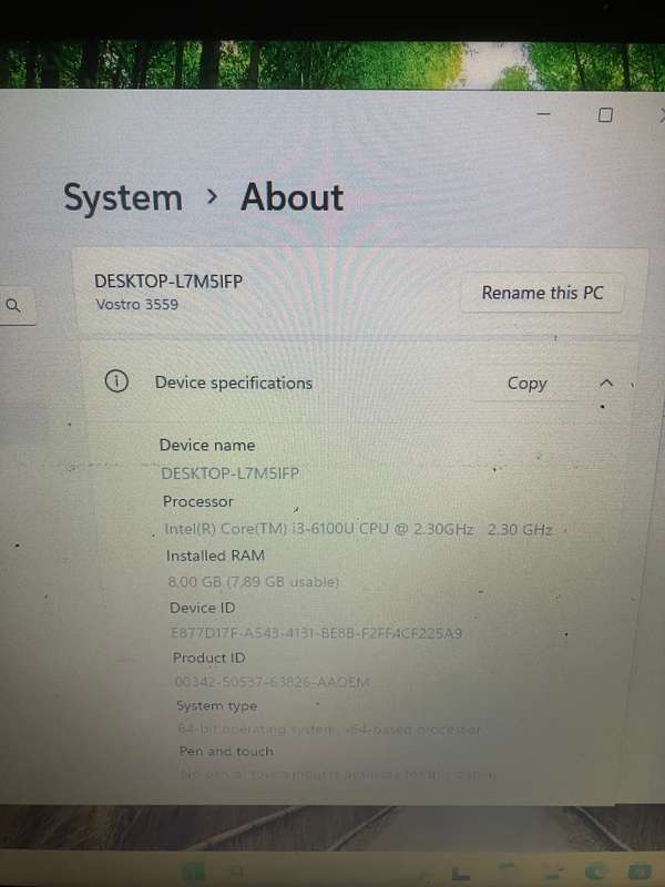 Dell Vostro 3559 i3