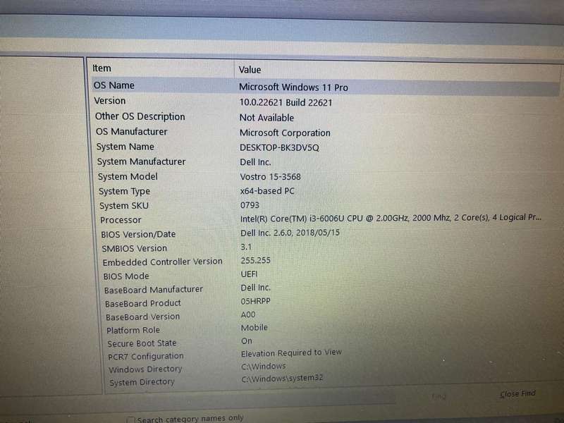 Dell Vostro 15 3568 i3