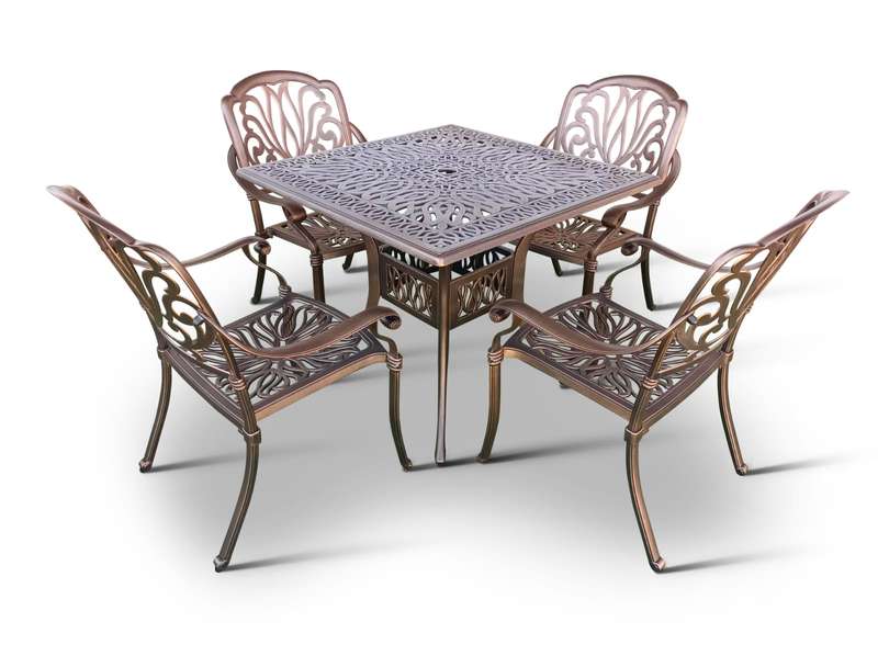 4 Seater Protea, 90cm Elizabeth Elizabeth Square Table