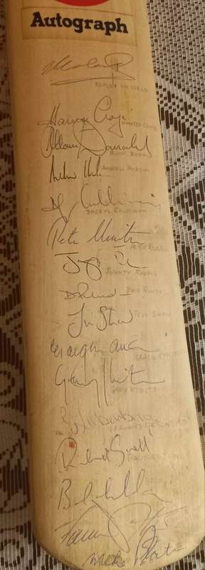 Officially Pen Signed Full Size County Cricket Bat by Early 90s Proteas