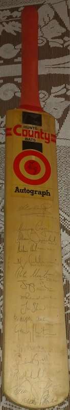 Officially Pen Signed Full Size County Cricket Bat by Early 90s Proteas