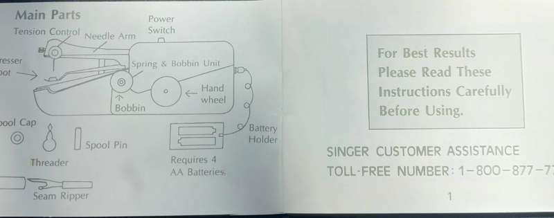 Singer Handy Stitch Sewing Machine