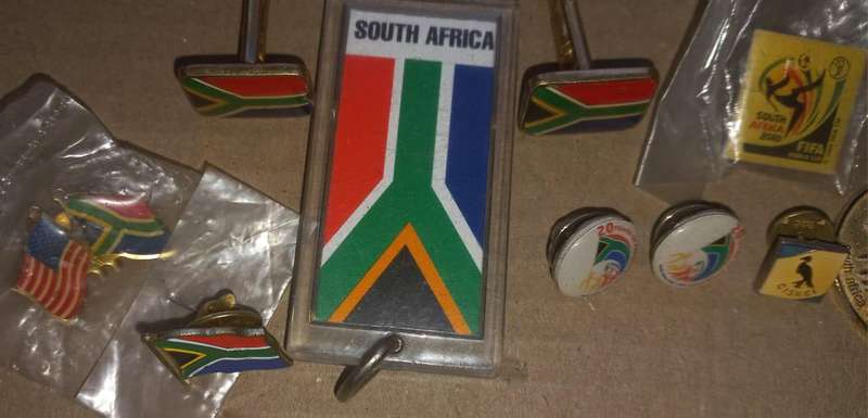 Vintage South Africa Memorabilia - Pins, Cuff Links, Other Memorabilia, Incl a Ciskei Pin See Photos