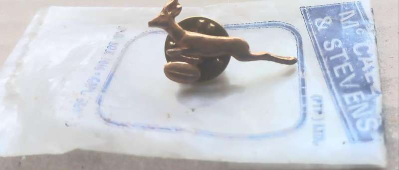 SOUTH AFRICA (SPRINGBOKS) pin from the 70s IN ORIGINAL PACKAGING See Photos