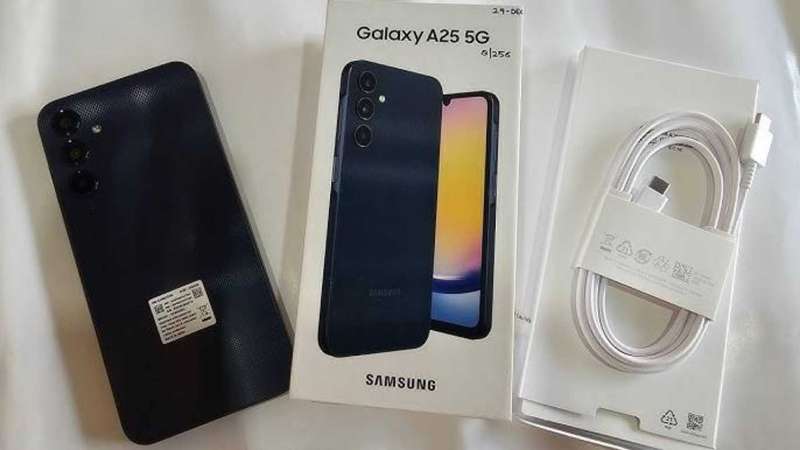 Samsung Galaxy A25 5G BlackBlue 128GB/6GB In Box with accessories