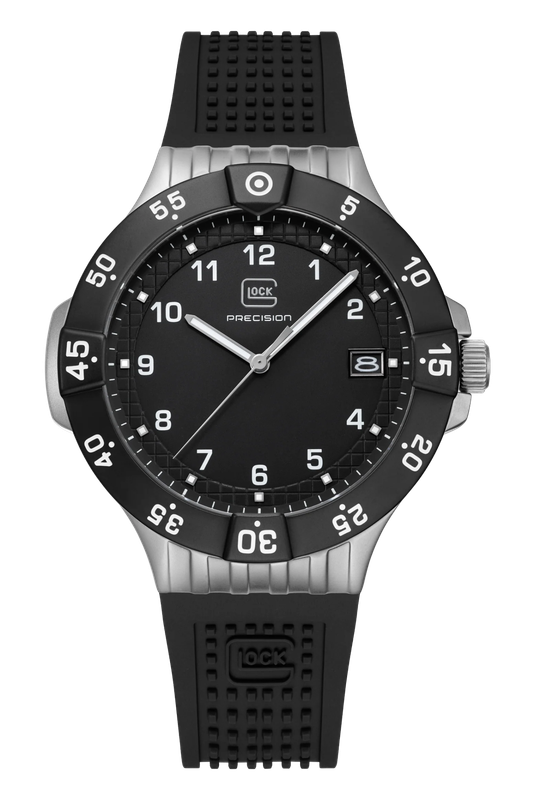 Men's Glock Watch With Black Strap And Black Face GW-15-6-22