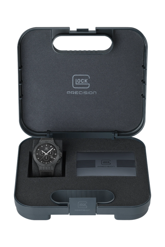 Men's Glock Watch With Black Strap, Black Face And Black Case GW-42-2-24