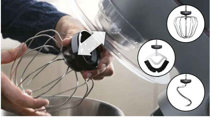 Bosch - Series 8 Kitchen Machine OptiMUM 1400W Gaggenau Silver & Black