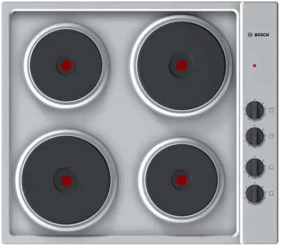 Bosch 60cm Solid plate Electric Hob, Stainless Steel (NEW)