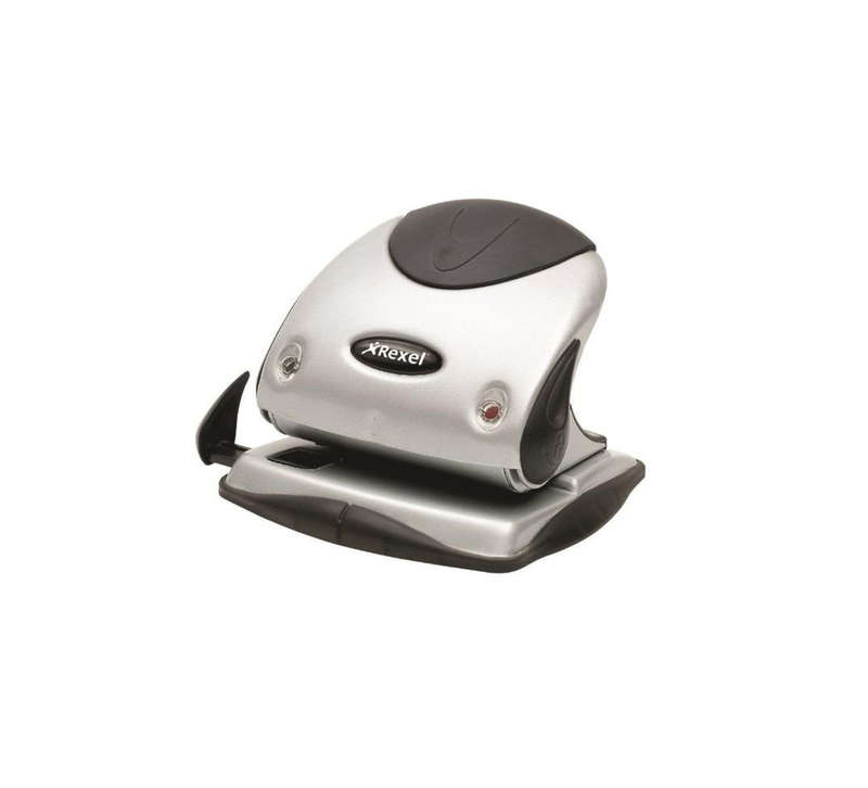 Rexel P215 PREM PUNCH 15 SHT SLV/BLK