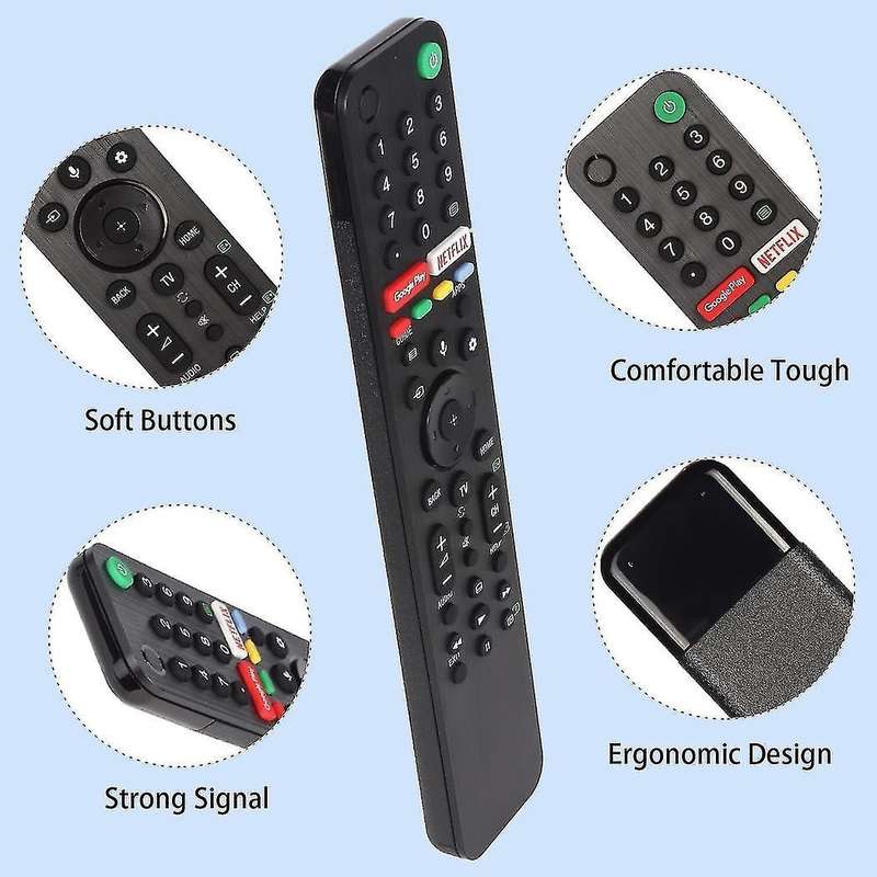 Sony Bravia Tv Rmf-tx500p Rmf-tx520u /tx500u Remote Control Netflix Google Play