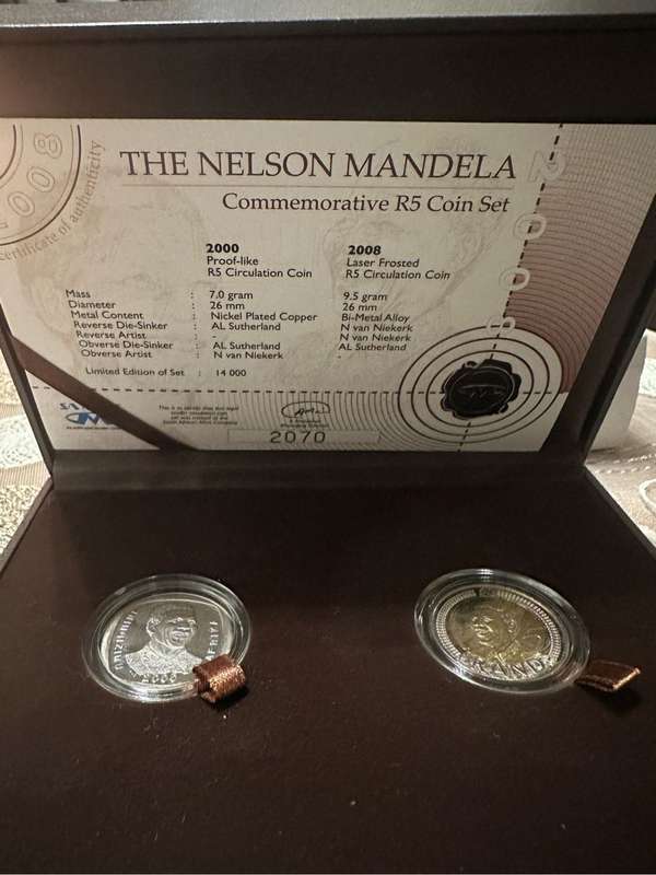 R5 mandela set (Proof like/ Lazer frosted)