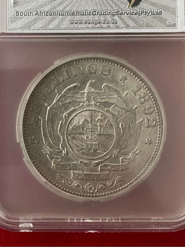 1892 silver Crown single shaft AU55