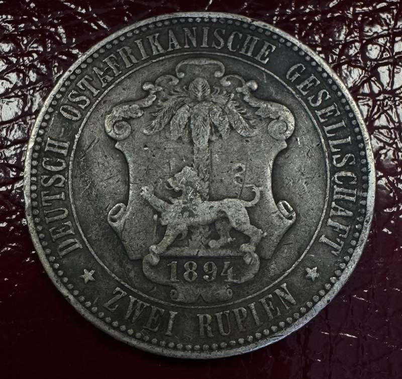 GERMAN EAST AFRICA ONE & TWO RUPIEN 1894/7