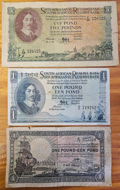 POUND BANKNOTE COLLECTION - 3 NOTES