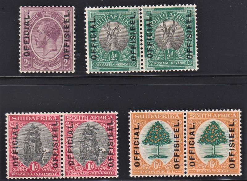SA 1926 SET OF 1st OFFICIALS - FINE MINT CV R10,500