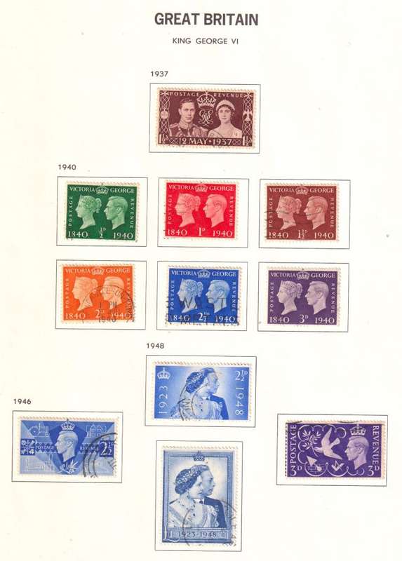 GREAT BRITAIN KGV1 LOT ON PAGES FINE USED