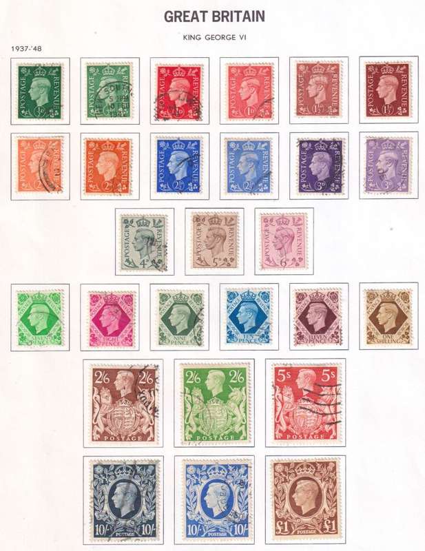 GREAT BRITAIN KGV1 LOT ON PAGES FINE USED